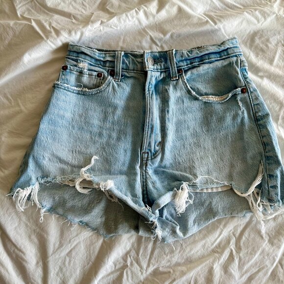 Abercrombie High Rise Mom Shorts (Curve) - Picture 1 of 8